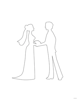 Black Wedding Coloring Page