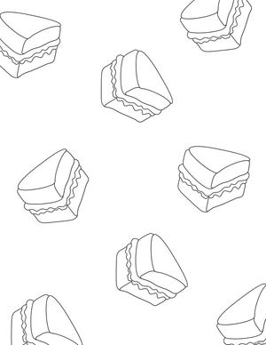 Wedding Cake Coloring Page