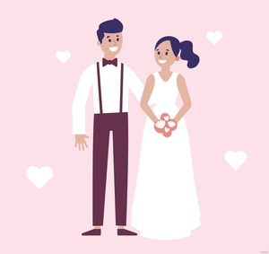 Wedding Couple Illustration