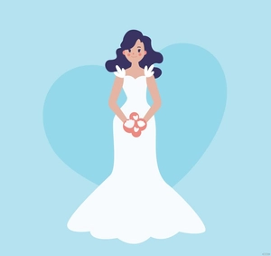 Wedding Dress Illustration