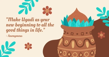 Free Ugadi Quote Facebook Post Template to Edit Online