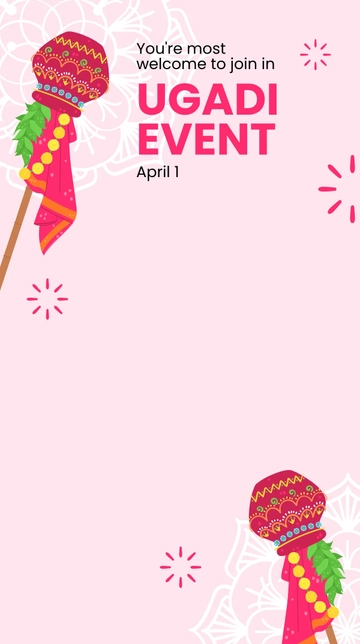 Free Ugadi Event Snapchat Geofilter Template to Edit Online