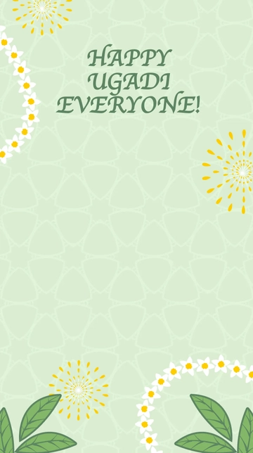 Free Modern Happy Ugadi Snapchat Geofilter Template to Edit Online