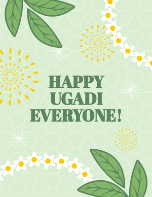 Modern Happy Ugadi Flyer Template