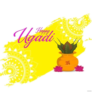 Abstract Ugadi Vector Abstract Ugadi Vector