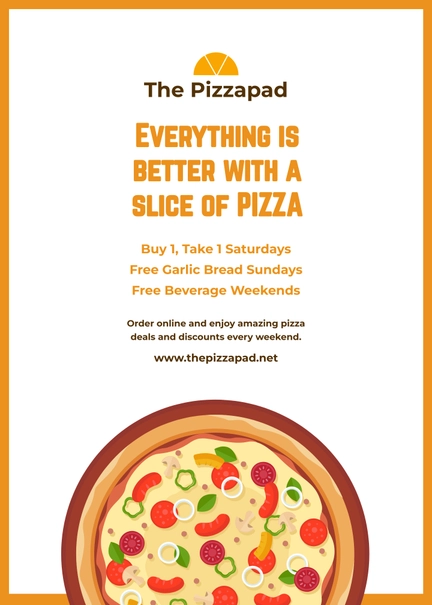 Pizza Table Tent Template
