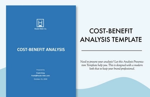 Cost Benefit Analysis Template