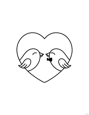 Cute Wedding Coloring Page