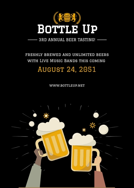 Beer Tasting Table Tent Template
