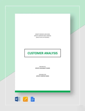 Customer Analysis Template