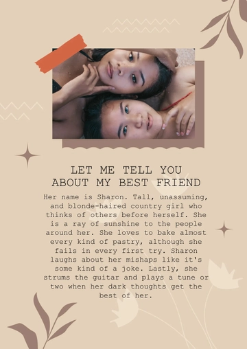 Free Let Me Tell You About My Best Friend Template to Edit Online