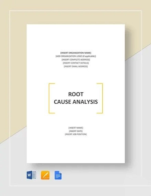 Sample Root Cause Analysis Template Sample Root Cause Analysis Template