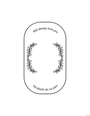 Wedding Logo Coloring Page