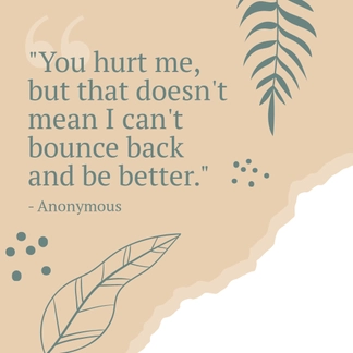 Free You Hurt Me Quote Template to Edit Online