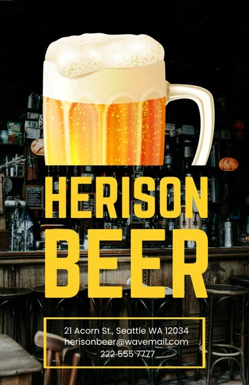 Free Beer Bottles Poster Template to Edit Online