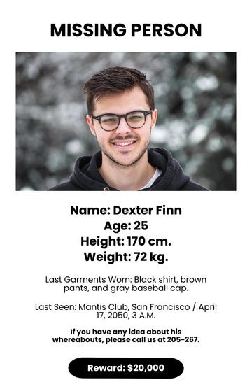Free Missing Poster Template to Edit Online