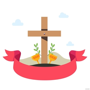 Good Friday Cross Vector