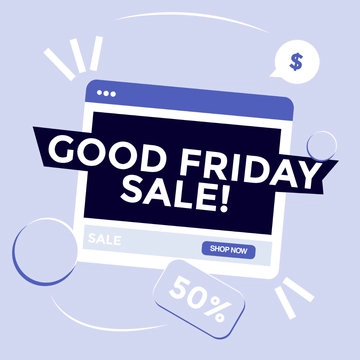 Free Good Friday Offer Clipart Template to Edit Online