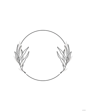 Wedding Wreath Coloring Page