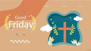 Good Friday Banner Vector