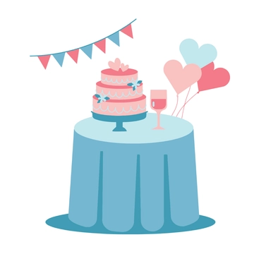 Free Wedding Reception Clipart Template to Edit Online