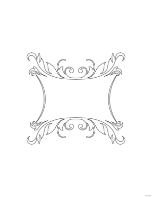 Ornamental Wedding Coloring Page