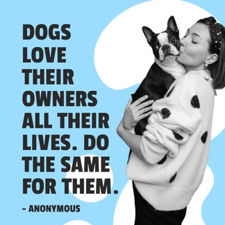 Free Dog Love Quote Template to Edit Online