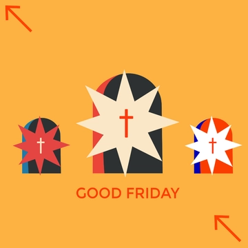 Free Modern Good Friday Clipart Template to Edit Online