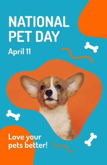 Free National Pet Day Poster Template to Edit Online