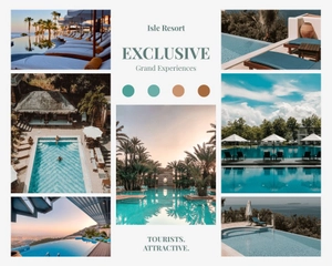 Resort Mood Board Template