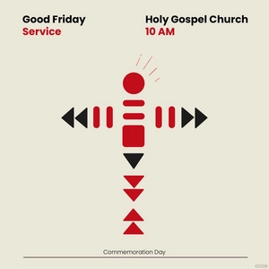 Good Friday Service Vector