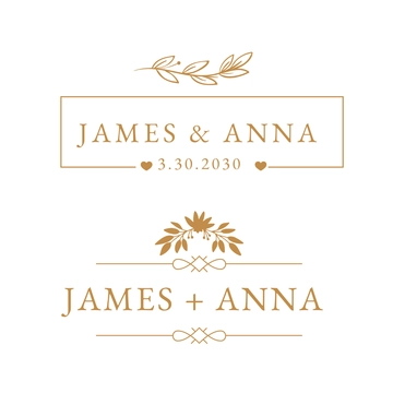 Free Wedding Name Clipart Template to Edit Online