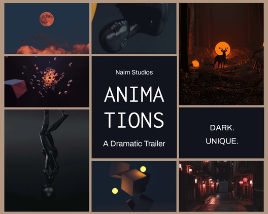 Motion Design Mood Board Template