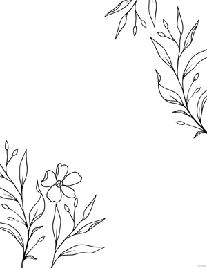 Free Wedding Decoration Coloring Page Template to Edit Online