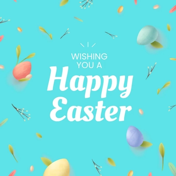 Free Happy Easter Wishes Template to Edit Online