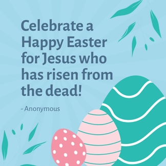 Free Happy Easter Quote Template to Edit Online