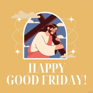 Happy Good Friday Vector