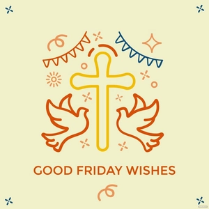 Good Friday Wishes Vector