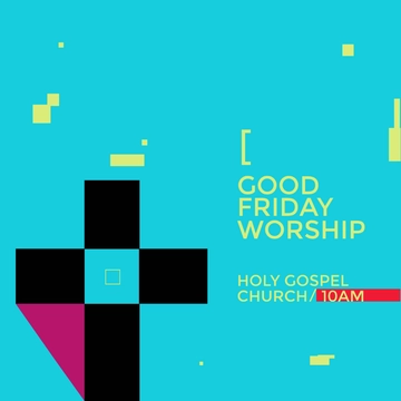 Free Good Friday Worship Clipart Template to Edit Online