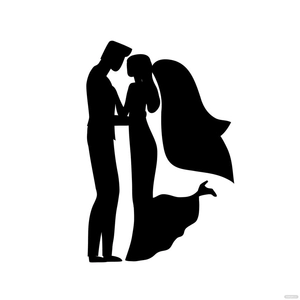 Black Wedding Clipart