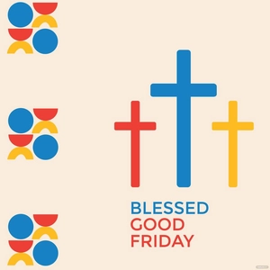 Blessed Good Friday Vector