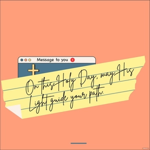 Good Friday Message Vector