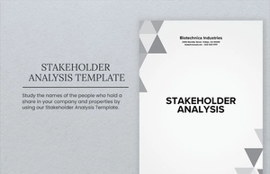Stakeholder Analysis Template