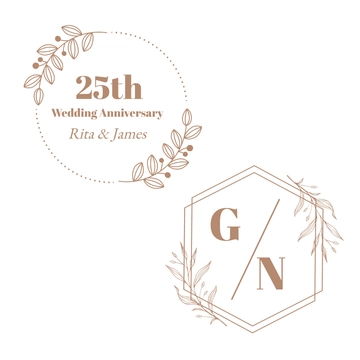 Free Wedding Wreath Clipart Template to Edit Online