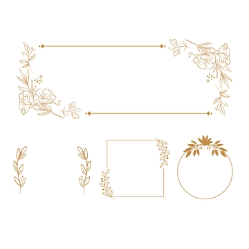 Free Decorative Wedding Clipart Template to Edit Online