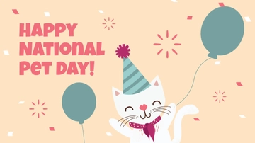 Free Happy National Pet Day Gif Template to Edit Online