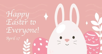 Free Easter Greetings Facebook Post Template to Edit Online
