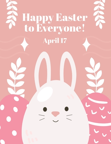 Free Easter Greetings Flyer Template to Edit Online