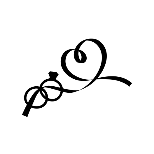 Wedding Knot Silhouette