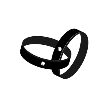 Free Wedding Ring Silhouette Template to Edit Online